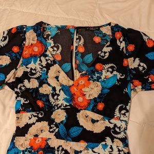 Solemio Los Angeles Fitted Floral Romper